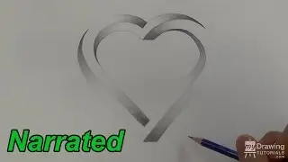 How To Draw An Impossible Heart - 3D Heart - Impossible Shapes (Narrated)