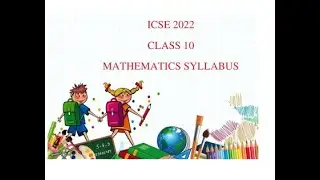 CISCE  2022 Semester 2  mathematics syllabus # mentalmath # icse 