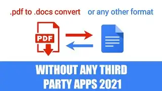 How to convert pdf to word in mobile without any app