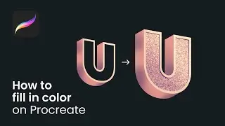How to fill in color in Procreate. Procreate tips 