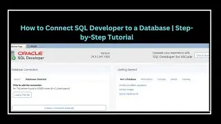 How to Connect SQL Developer to a Database   Step by Step Tutorial
