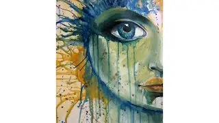Beginner Acrylic learn To paint a Fantasy Face 