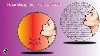 How can wrap and adjust Round text | Around circle | In CorelDraw | v24