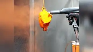 Powder Coating Orange Brake Calipers