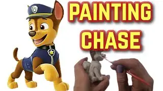 Painting Chase from Paw Patrol-Craft video. #preschool #kids #pawpatrol