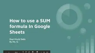 How to use a Sum Formula