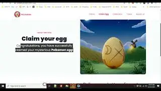 Claim your egg on Polkamon |  NFT Egg | Lottery format
