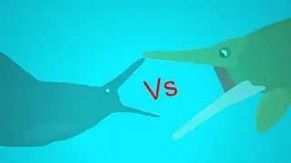 stenopterygius vs ophthalmosaurus (short battle animation)