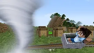 VIAJANDO AL CENTRO DE UN TORNADO EN MINECRAFT | Minecraft Mods| Minecraft En La Vida Real