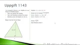 Matematik 2b   Sammanfattning   Kapitel 1   Algebra och linjära funktioner
