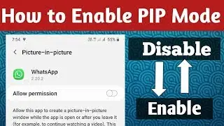 How To Enable, Disable PIP Mode | WhatsApp Latest Update 2020 | How To Work PIP Mode