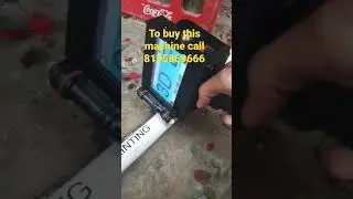Pvc Pipe Printing With Low cost Handheld Inkjet Printer Batch coding machine