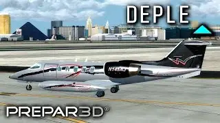 [4K] FROM LAS VEGAS TO... LAS VEGAS? | Flysimware Learjet 35A | P3D v3.4