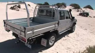 Toyota Landcruiser 70 series LC79 Double Cab and the Landcruiser 200 series GX - Track Test