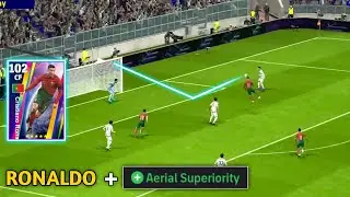 I add aerial superiority skill to RONALDO - eFootball 2024 mobile.