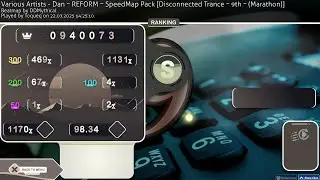 [osu!Mania] Disconnected Trance 98.34% accuracy (9th Dan Speed Map)