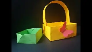 Простое оригами. 3 коробочки по одной схеме
