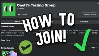 How To Join Onett's Testing Group! (Roblox)