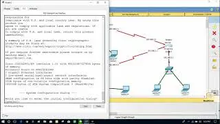 Initial configuration of router on packet tracer ||
