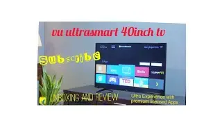VU ultrasmart 100cm (40inch) full HD LED smart tv|| unboxing || flipkart ||