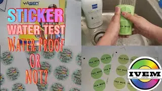 STICKER WATER TEST - Waterproof Or Not?
