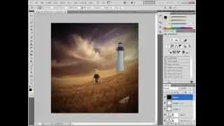 Photoshop  Speed Art: (A  Mystical Father  and Son Scene)
