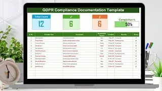 GDPR Compliance Documentation Check List in Excel
