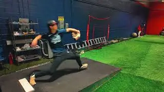 Another high school pitcher bullpen session before the season starts
