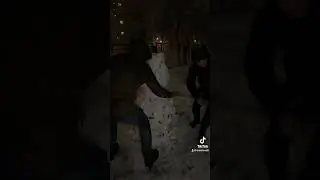 Снеговик против петарды