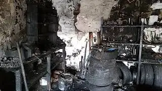 Мой гараж, что с ним стало после пожара.
