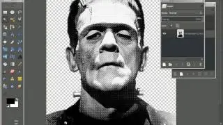 Black and white image for screen printing on t-shirt
