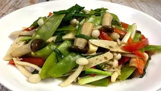 Cách làm món Đậu hà lan, rau củ xào thập cẩm chay thanh đạm cho bữa chay