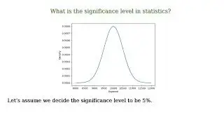 What are the significance level and the p-value in statistics?