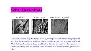 Sobel Derivatives for Edge Detection in OpenCV  using Python