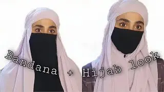 Bandana + 5 different Hijab/ Niqab look with Bandana|hijabpreneur