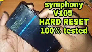 symphony v105 hard reset 100 tested 2020
