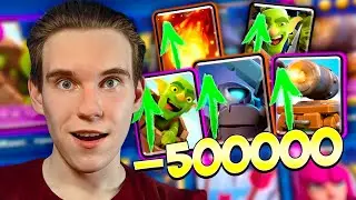 ТРАЧУ 500000 на ПРОКАЧКУ КАРТ для ПЕРЕХОДА на 2 ИСКАТЕЛЯ в Клеш Рояль | Clash Royale