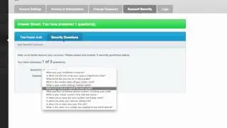 myVelocity security questions & 2 factor authorization - Hivelocity