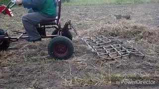 Все чистенько, все ровненько. Боронование.