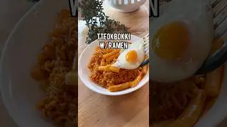 I tried Ottogi’s TTEOKBOKKI w/ ramen!!