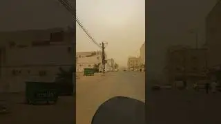 Sand Storm in Jizan 5/10/2024 | EBike Vlog