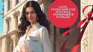 ПОЛЬСКИЙ СУД!!!                           РОСПИСЬ УКРАИНЦЕВ В ПОЛЬШЕ.               #росписьвПольше