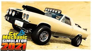 OFF-ROAD El Camino in the Desert Map // Car Mechanic Simulator 2021 Gameplay