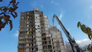 Démolition de la Tour watteau à Cenon la Saraillère  ( 33150 ) Novembre 2022