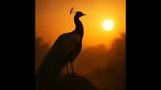 You’ve Never Seen a Peacock Like This Before – Bathed in Sunrise Gold