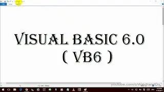 1. Visual Basic 6.0  in Urdu -  What is Visual Basic 6.0.