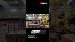 Brictec- Automatic Dried Brick Conveying and Robot Stacking, smooth!#brickproduction