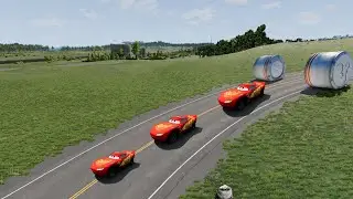 BeamNG Drive: Epic Car Moves Challenge  cars vs bollard #beamngdrive