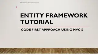 CRUD in MVC with Entity Framework