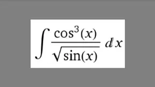 Integrales trigonométricas. Potencia del coseno impar y positiva | Ejemplo 2